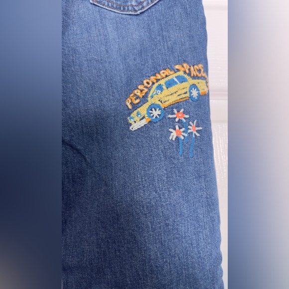 MOTHER Superior The Rambler Sneak Jeans Running With Scissors Size 24 $350 - Picture 5 of 11